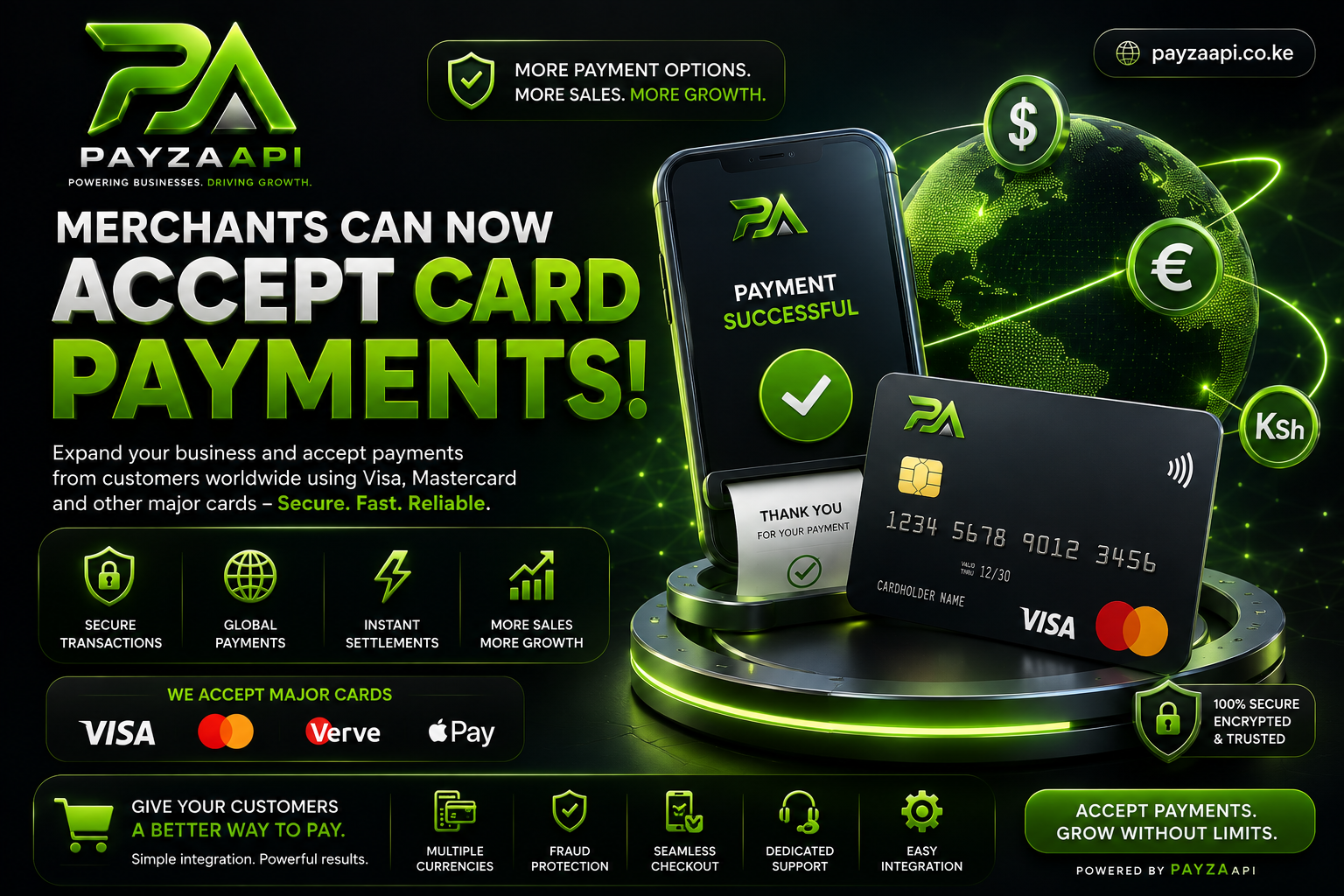 π³ PayzaAPI Now Supports Card Payments