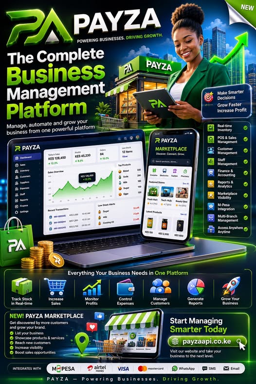 PAYZA: The Complete Business Management Platform Transforming How Businesses Operate, Manage, and Grow